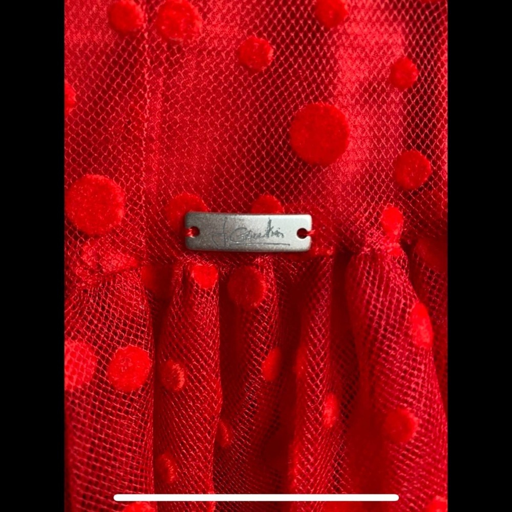 Junior Gaultier Red Tulle Dress - Picture 6 of 6